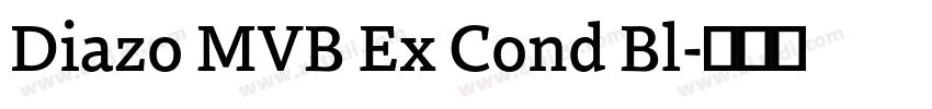 Diazo MVB Ex Cond Bl字体转换
